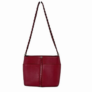 Brighton Barbados Beaumont Square Lipstick Red Bucket Shoulder Bag Purse Classic